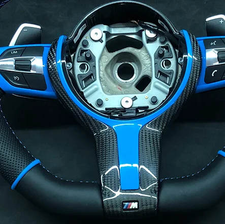 Дешево Накладка на руль из АБС и углеродного волокна для BMW M4 M2 M3 F87 F80 F82 M6 F06 F12 F13 X5M F85 X6M F86