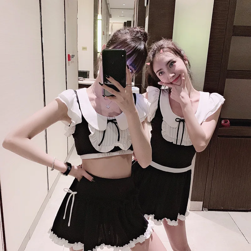 Купальник для подростков купальный костюм женский раздельный из двух предметов