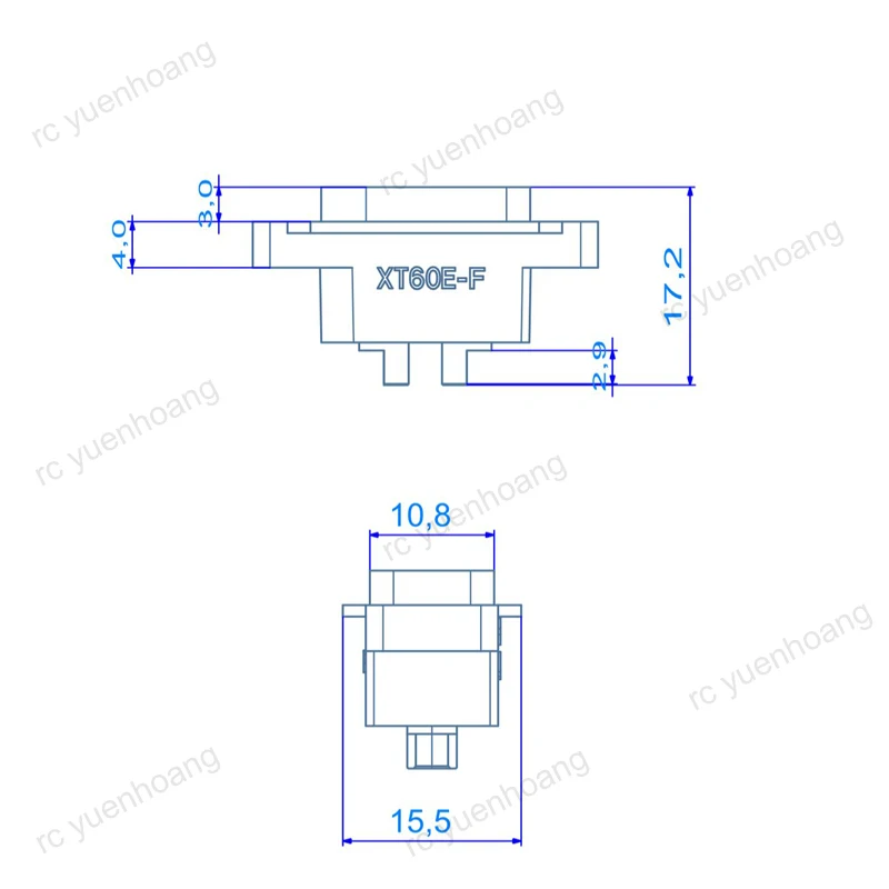 

Aircraft Model XT60E-F XT60 XT60H Black Copper Nickel-plated Power Battery Connecting Adapter Large Current Plug Connector