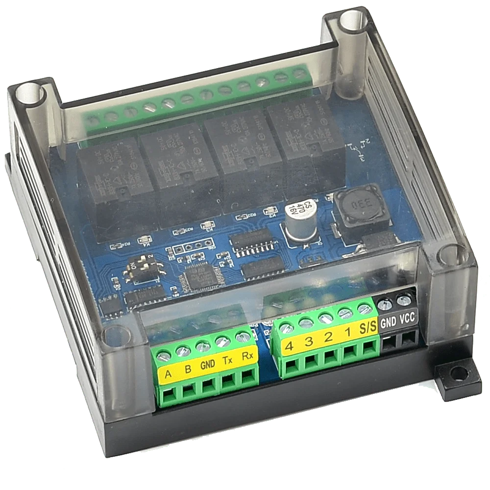Taidacent Modbus RTU 485 Серийный к цифровому RS232 серийному управлению светодиодное реле