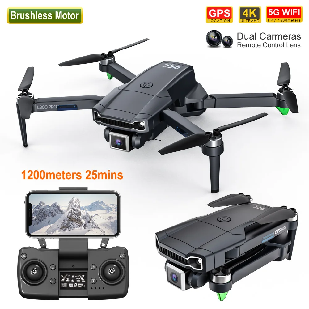 Профессиональный бесщеточный моторный Дрон L800 для аэрофотосъемки GPS вертолет с