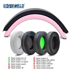 Овальные круглые накладки BGWORLD, замена вспененного наполнителя для наушников Razer Kraken 7,1 Chroma V2 USB, игровая гарнитура Pro V2