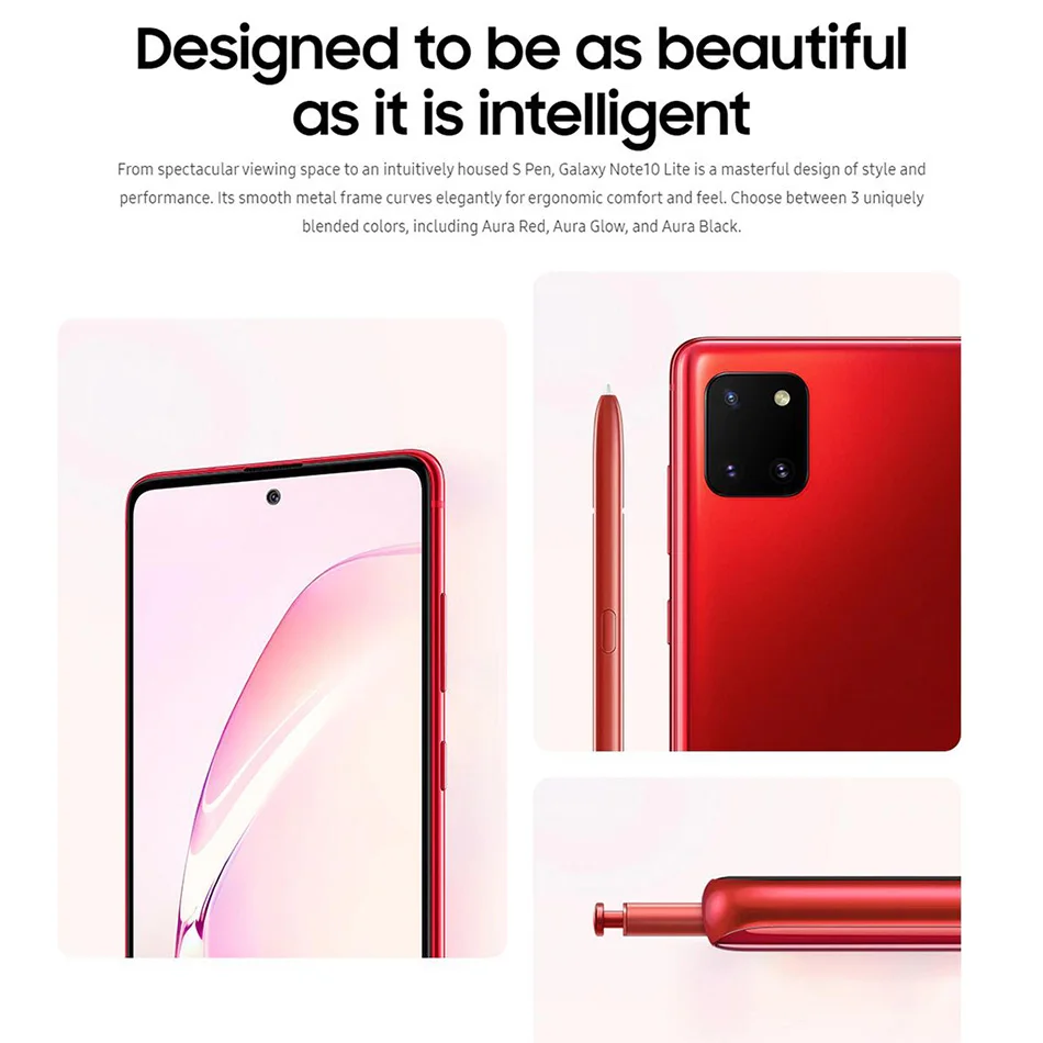 Смартфон Samsung Galaxy Note 10 Lite N770F/DS 8 Гб 128 ГБ глобальная версия экран 6 7 дюйма Exynos 9810