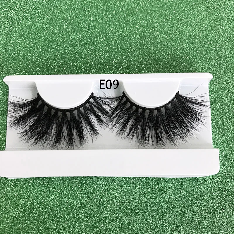 E09 1pairs 4 пары mikiwi E13 натуральные накладные ресницы длинный макияж 3D норка крест-накрест wispiy крест пушистая длина 25 мм Поддельные ресницы расширение - Цвет: E09 1pairs
