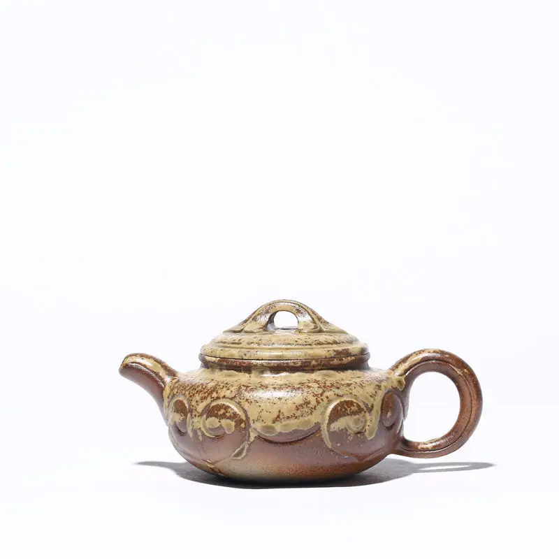 

Yixing Raw Ore Dark-red Enameled Pottery Teapot Firewood To Fake Something Antique Teapot Full Manual Kung Fu Tea Have Mixed