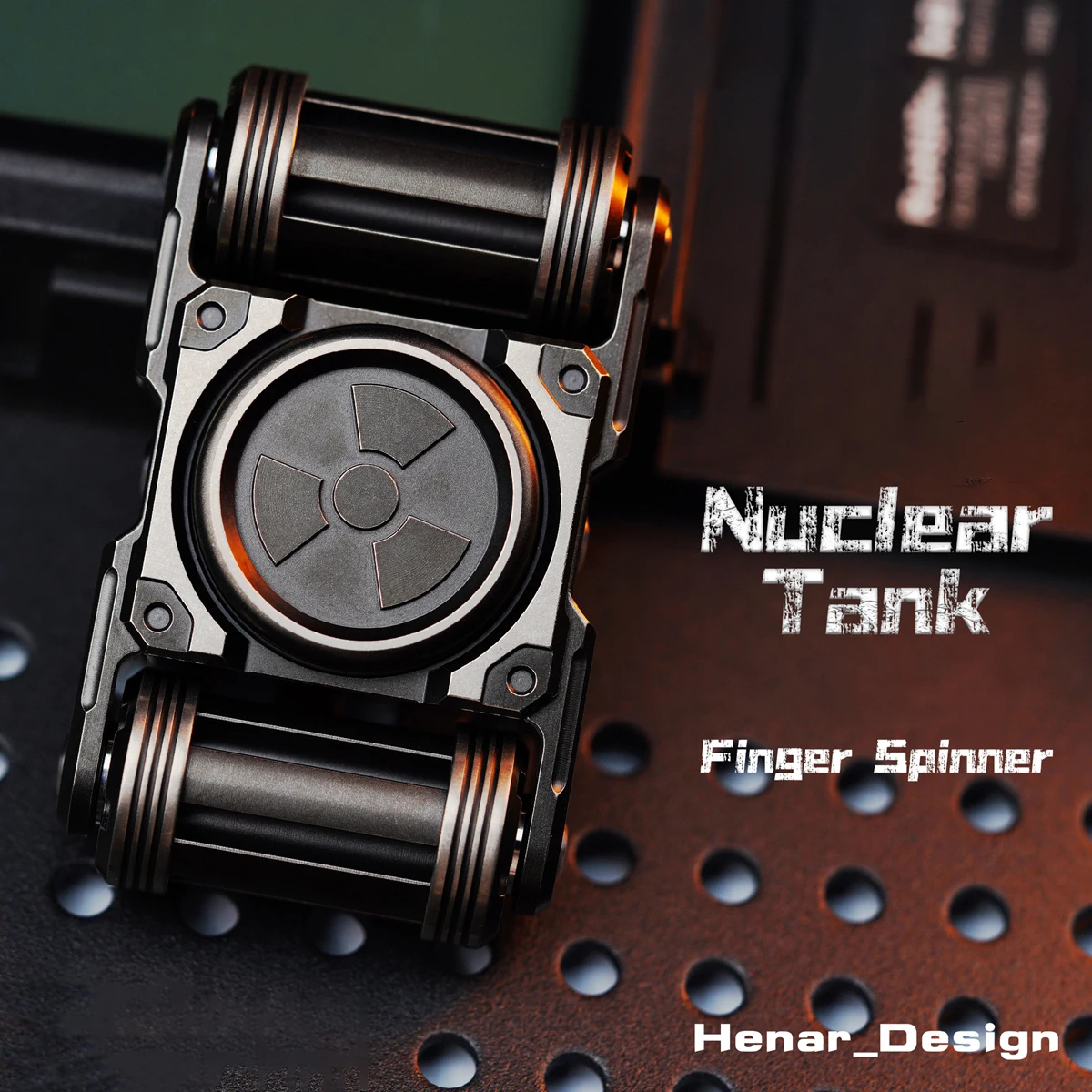 Henar-Dasign Titanium Alloy Fingertip Spinner Edc Adult Decompression Toy Super Long Time