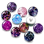 Осветительные точки, сердца, звезды, блестящие кнопки 18 мм, 10 шт., Смешанные Круглые Стеклянные Кабошоны для фото, стильные ювелирные изделия для кнопок