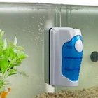 Аквариумная Магнитная щетка, маленький семейный инструмент для очистки аквариума, скребок для стеклянных водорослей, плавающий для аквариума # W