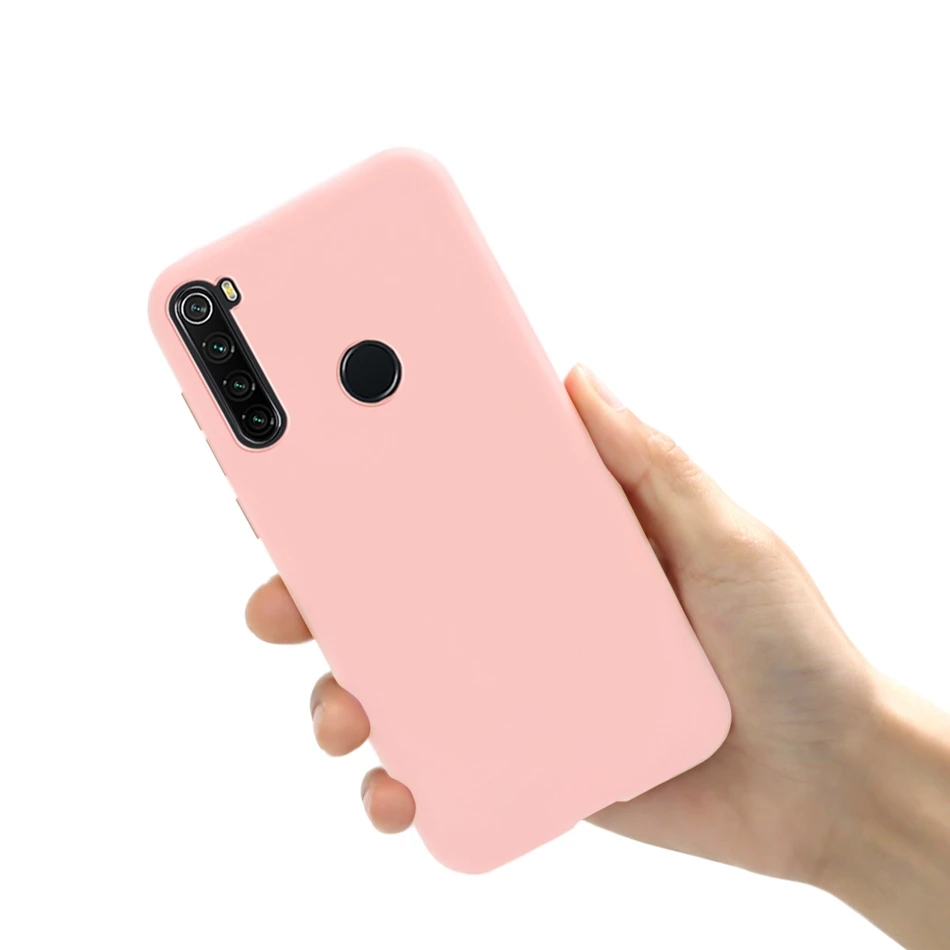 Силиконовый чехол для Xiaomi Redmi Note 8 T глобальная версия мягкий карамельных цветов |