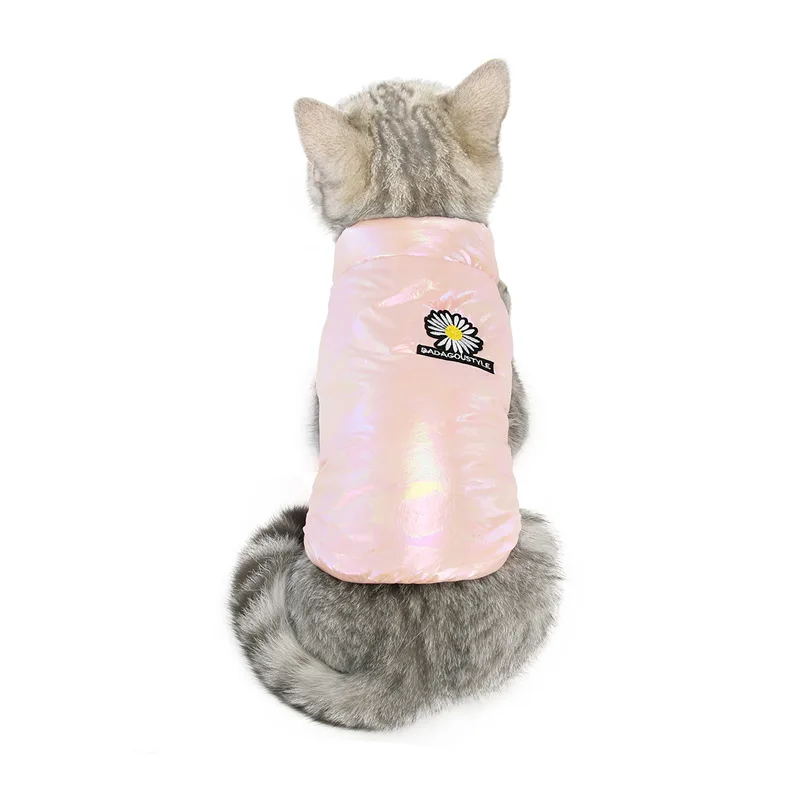 

Luxury Pet Cat Clothes, Autumn and Winter Pure Cotton Color Thick Warm Cat Clothes Vest, Small and Medium Pet Clothing Supplies