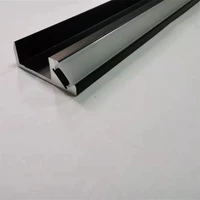 free shipping new arrival black color aluminum channel with milky cover 3 years warranty
