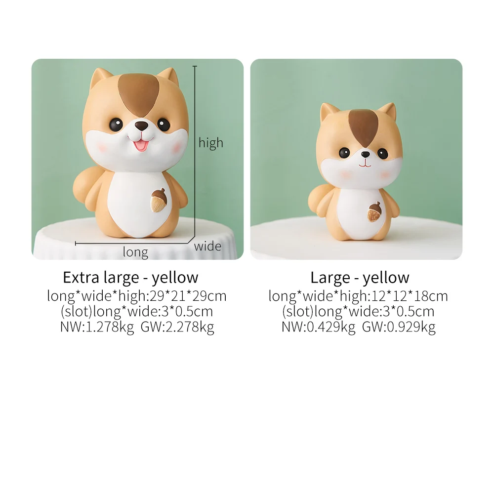 Мультфильм милая белка ребенок креативная монета копилка для денег коробка