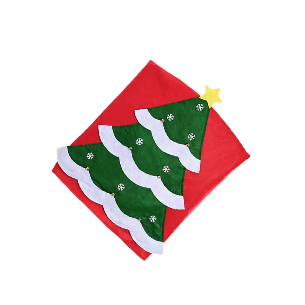 

Chair Cover Snowman Christmas Decoration Non-woven Cute Dinning Chair Back Covers For New Year Party Decor