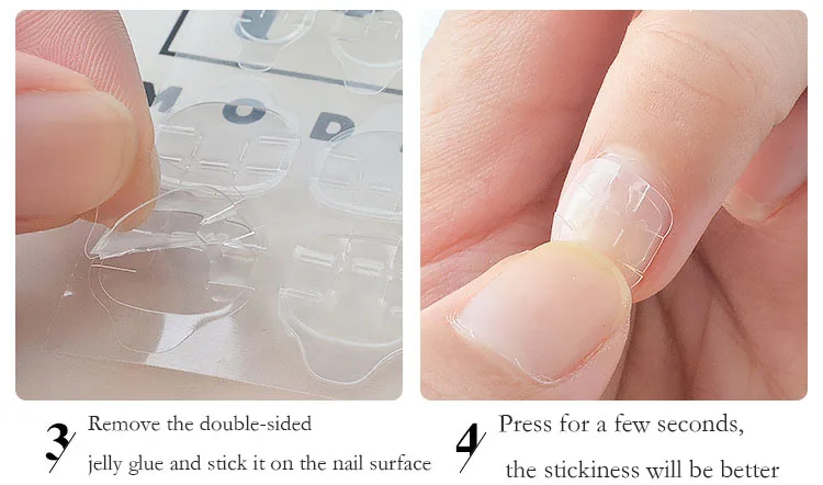 1 лист сделай сам наконечник для ногтей прозрачный двухсторонний самоклеющийся