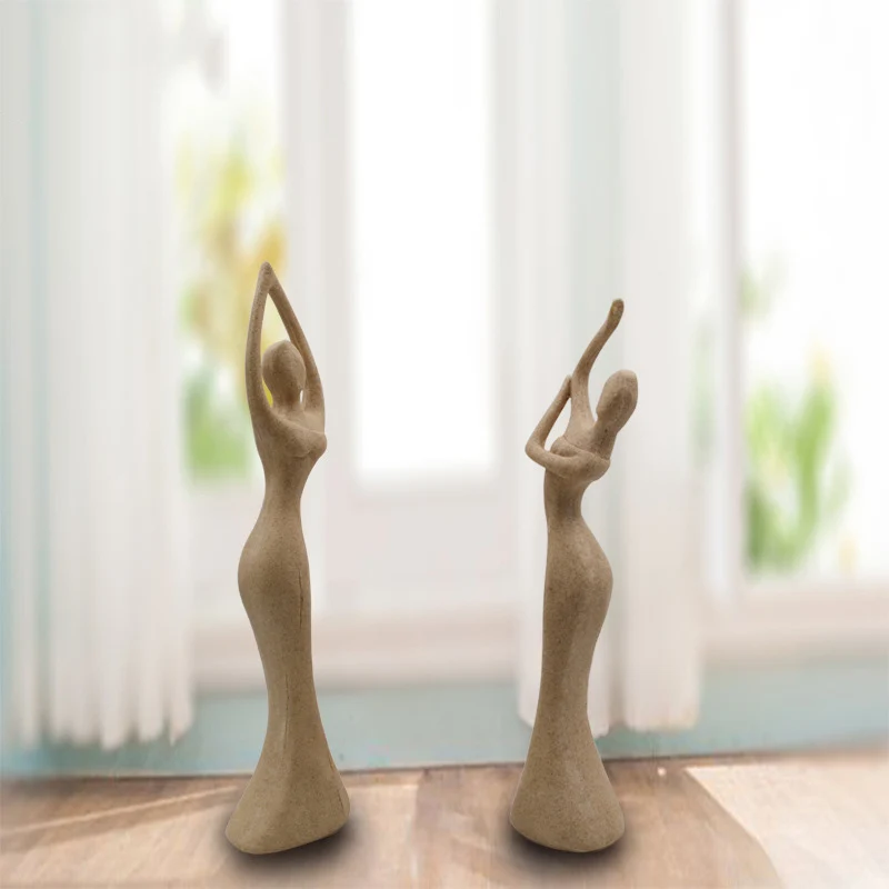 2 стиля Изящные танцевальные Фигурки для девочек домашний декор песчаник красота
