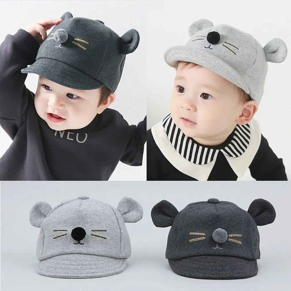 

Children's Hat Mouse Soft Cotton Hat Duck Tongue Caps Casual Hat Baby Cap Magic Sticky Cap Baseball Cap