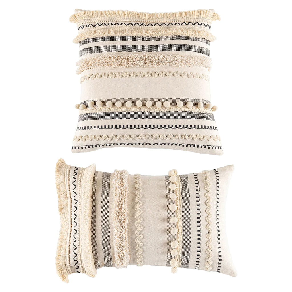 

Boho чехлы на диванные подушки, хлопок Декоративная Подушка Чехол акцент наволочки для подушек