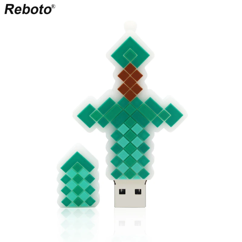 USB флеш накопитель Reboto в виде мультяшного меча 64/32/16/8 ГБ|USB флэш-накопители| |