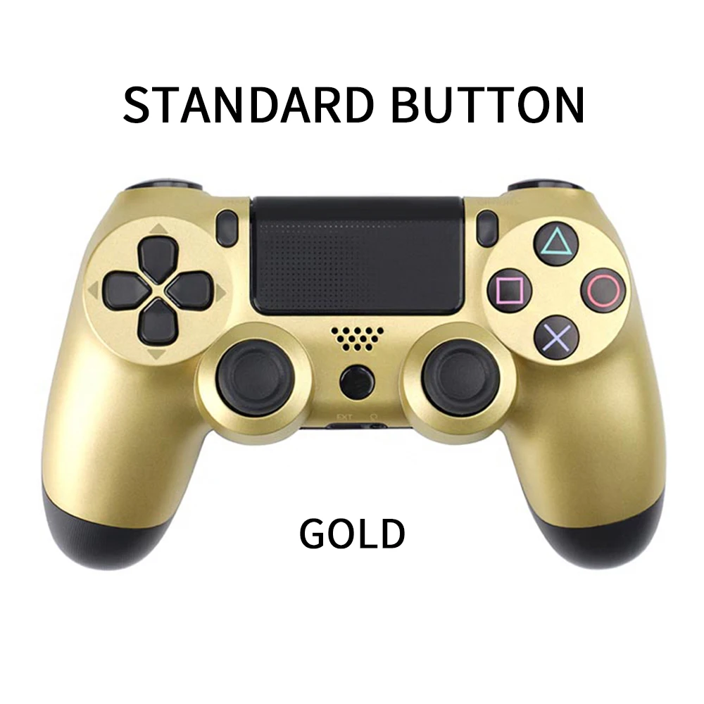 Bluetooth Беспроводной джойстик для PS4 контроллер подходит для Игровые приставки 4 консоль для Игровые приставки Dualshock 4 геймпад для PS3 консоли геймпад джойстик для gamepad геймпад для пк для PS4 - Цвет: type2 gold