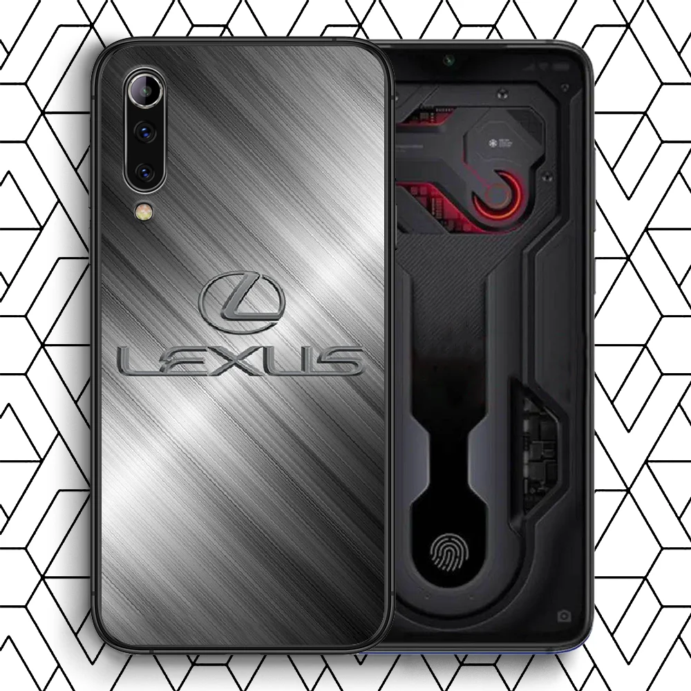 

LEXUS Car Phone case For Xiaomi Mi note 10 A3 9 MAX 3 A2 8 9 Lite Pro ultra black cover soft prime 3D waterproof pretty back