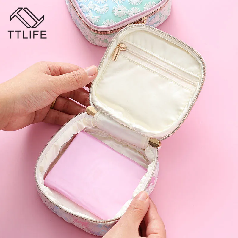 TTLIFE санитарный хлопчатобумажный мешок для хранения Pad сумка-Органайзер держатель салфетка полотенце косметичка Сумка для гигиенических прокладок чехол для наушников коробка