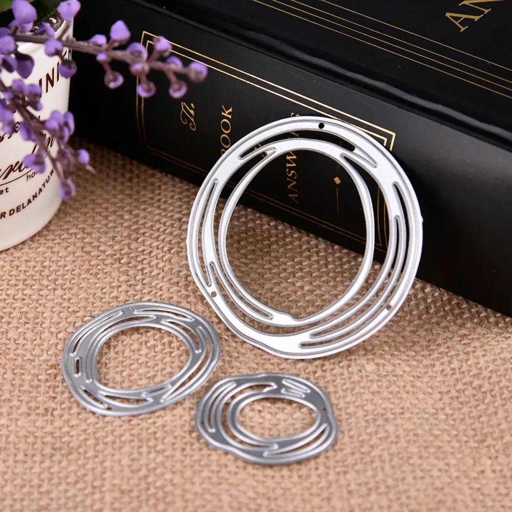 3 шт. металлические круглые кольца пресс формы для рукоделия|Вырубные штампы| |