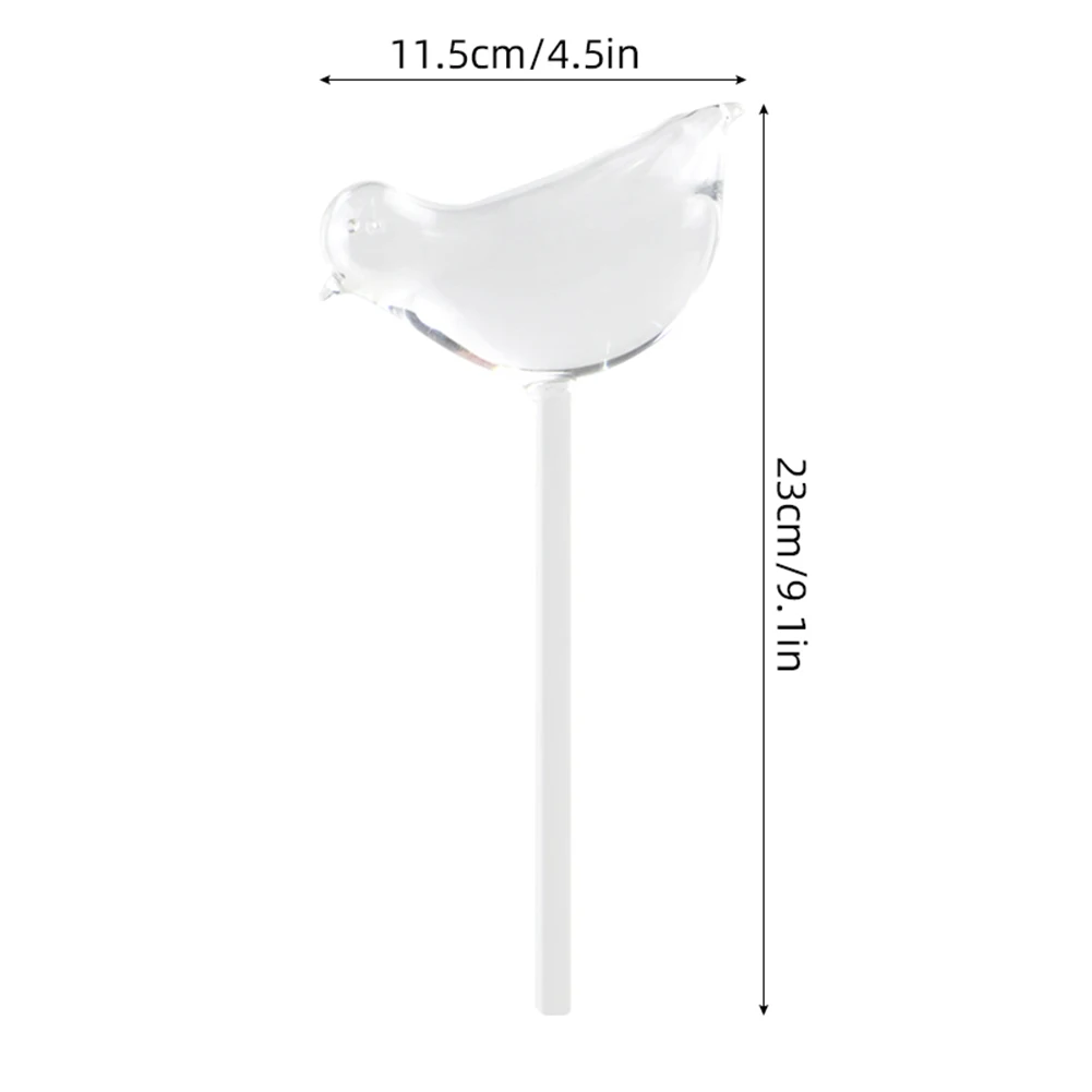 

Top 3 Pack Plant Waterer Self Watering Plant Waterer Plant Watering Tool Globes Bird Shape Hand Blown Clear Glass Aqua Bulbs