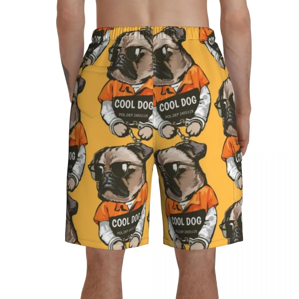 

Prisoner Board Shorts Beach Swimming Trunks Polyester Funny Men Swim Trunks
