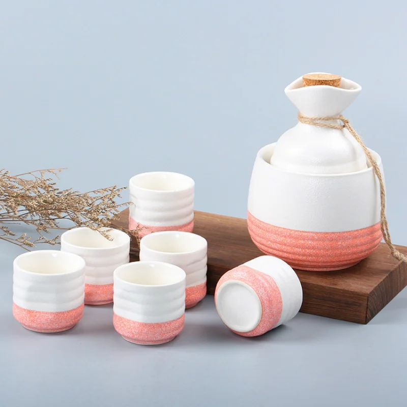 Японская Снежинка глазурь Саке Вино горшок чашки набор Ресторан графин