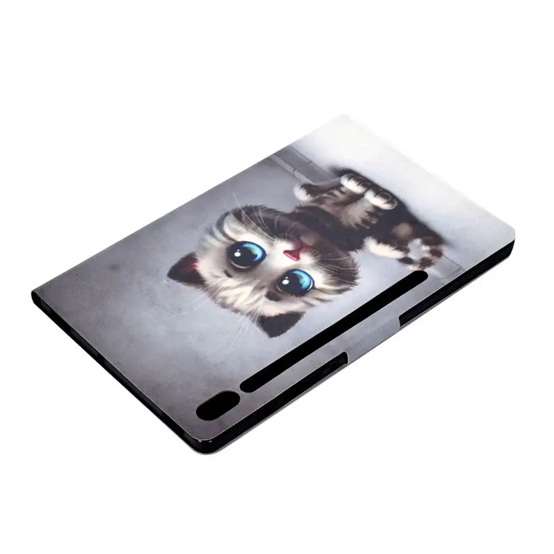 Чехол с рисунком кота для Samsung Galaxy Tab S6 10,5 SM-T860 SM-T865 T860 10," чехол из силикона PU кожа подставка+ подарок