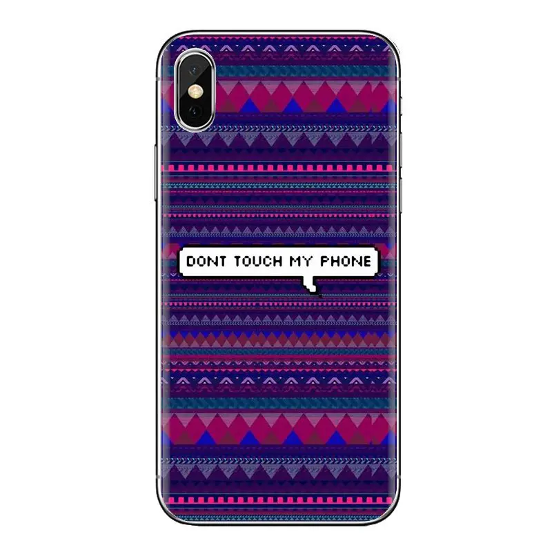 TPU Skin Cover For Samsung Galaxy S2 S3 S4 S5 MINI S6 S7 edge S8 S9 Plus Note 2 3 4 5 8 Coque Fundas don't touch my phone Poster |