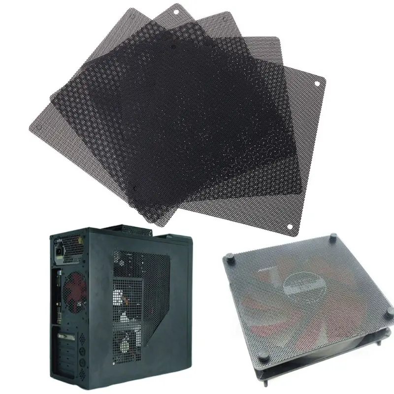 

5PCS PC Computer Case Fan Cooler Dust Filter Dustproof Mesh 140mm Cuttable PVC Black