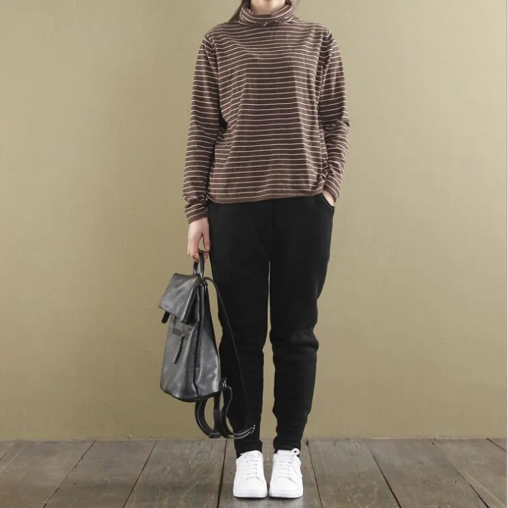 Runback хлопок полиэстер молния женские теплые Слаксы толстые флисовые брюки