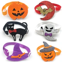 3050 pcs halloween dogs pet grooming accessories holiday pets dog bow ties neckties pumpkin dog collar bow tie pet supplies