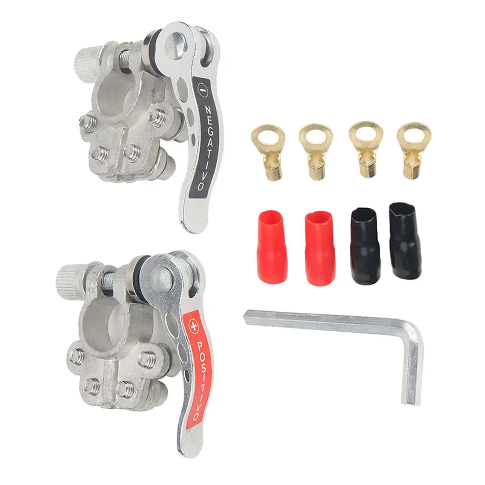 

Boat Tractor Battery Terminal Connector Clamp Adjust Disconnect New Toolless