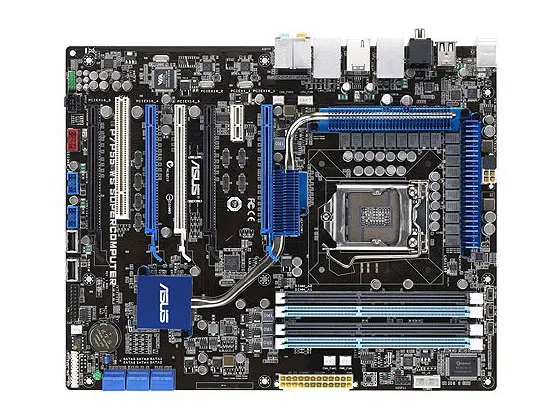 Оригинальная материнская плата для asus P7P55 WS Supercomputer LGA 1156 DDR3I3 I5 I7 USB2 16 Гб P55