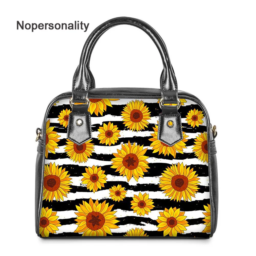 

Сумка-тоут Nopersonality женская с принтом подсолнуха, модный саквояж кросс-боди, повседневная минималистская Сумочка на плечо