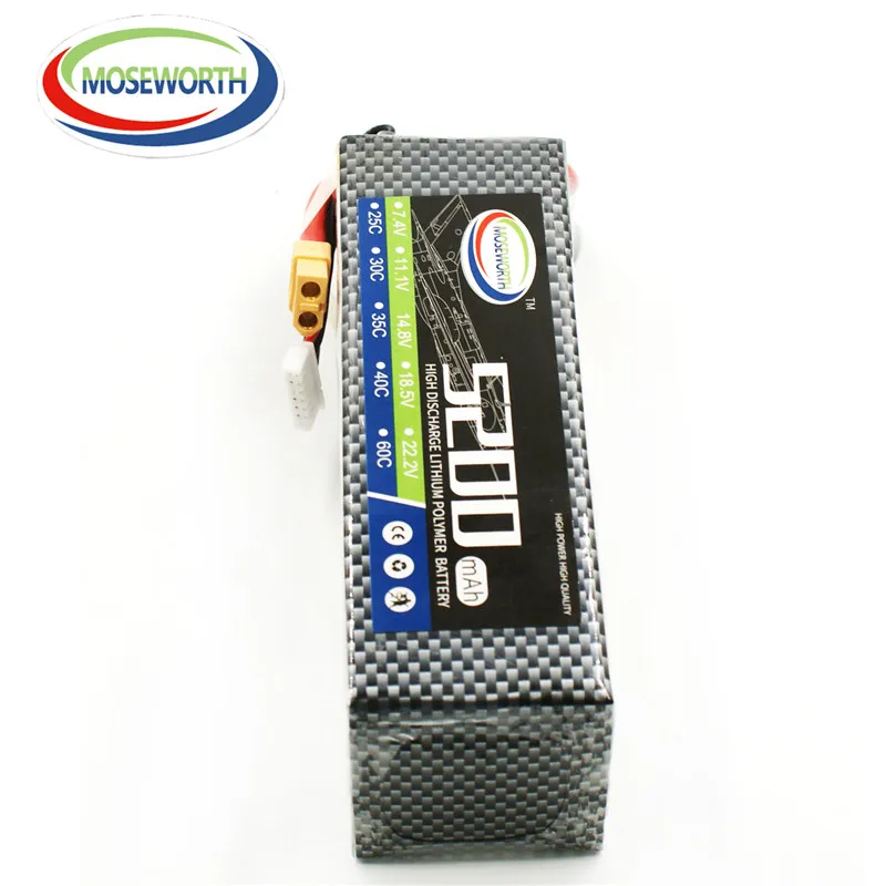 

6S 22.2V 5200mAh 30C RC Lipo Battery For RC Quadcopter Helicopter Drone Car Boat Airplane Remote Control Toys Model Battery