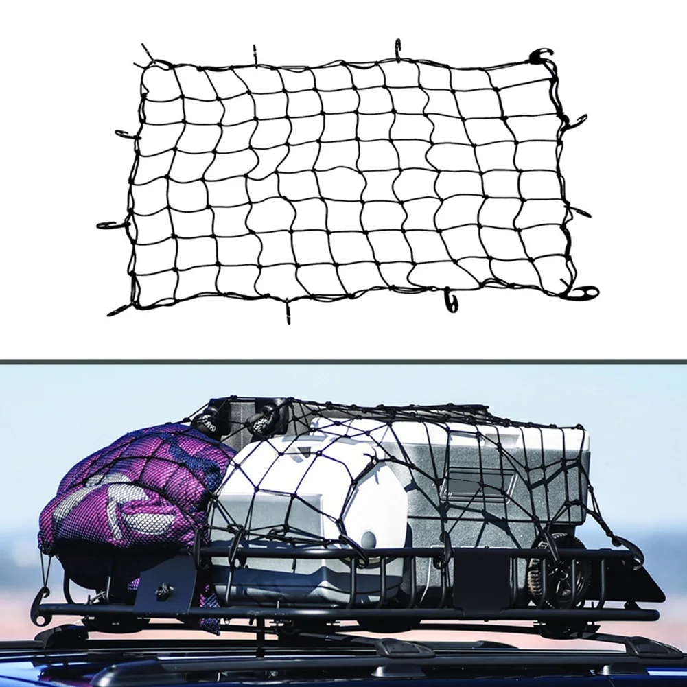 Universal Trailer Luggage Storage Stretches Truck Bed Tighter Car Bungee Mesh Pickup Accessories Elastic Cargo Net Auto | Автомобили и