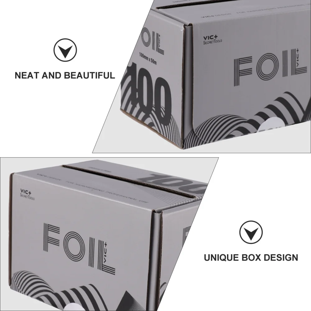 

1 Box of Hair Coloring Tin Foil Professional Hairdressing Perm Modeling Tool for Salon Barber Shop