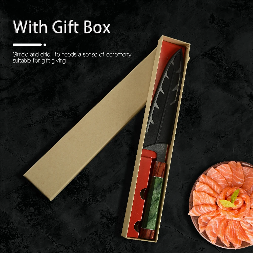 XYj 6 'Ǝ'' Дамасская сталь шеф повара нож для обрезки нарезки суши сашими