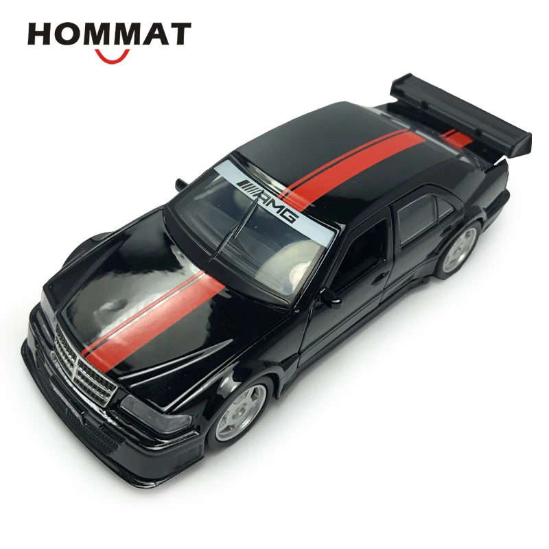 HOMMAT 1:32 Mercedes C-class AMG черная модель автомобиля литая под давлением игрушка подарок