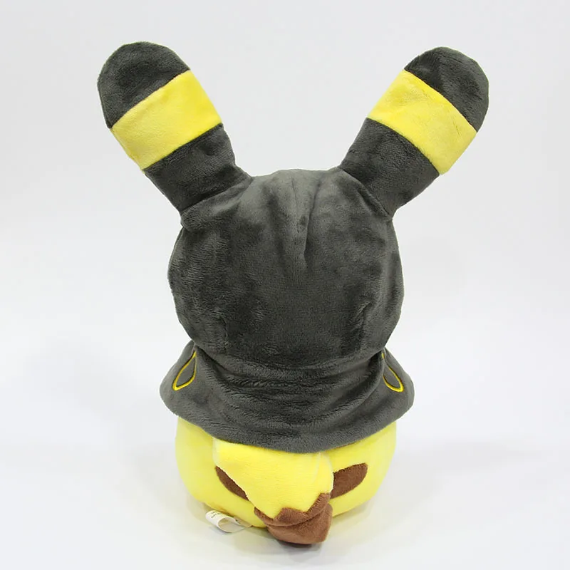 28 см карманные животные Пикачу Косплей Eevee плюшевые игрушки Gengar мягкие куклы Eevee с плащом Cos игрушка Пикачу детский подарок SA1884
