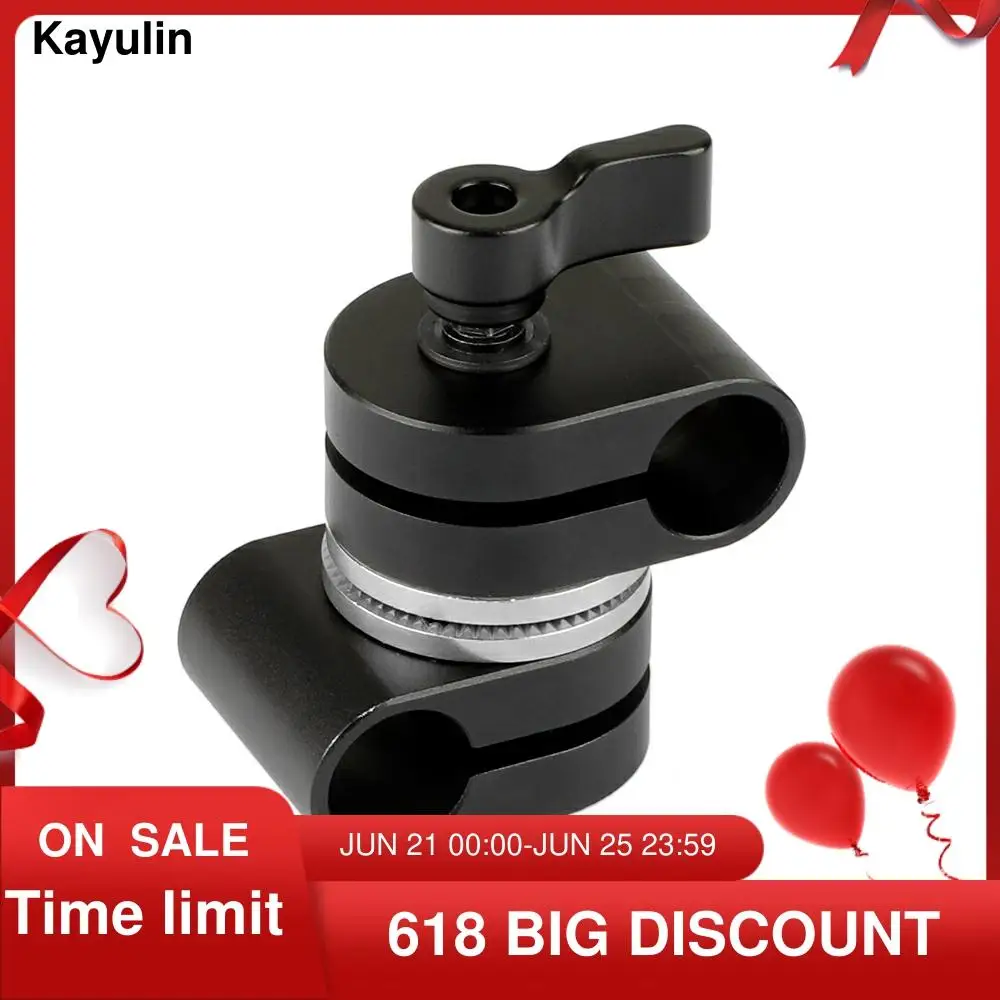Kayulin многофункциональный регулируемый 15 мм двойной стержень зажим адаптер с ARRI