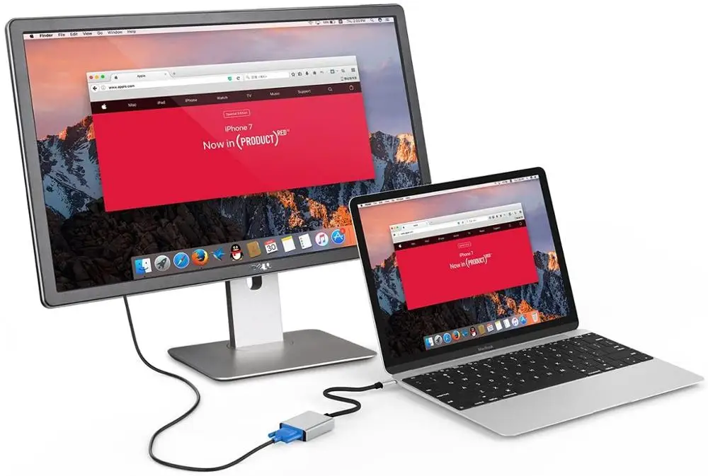Lention USB C к VGA адаптеру Тип кабель конвертер для MacBook Pro 13/15/16 (Thunderbolt 3 Порт) 2018 2019 Air |