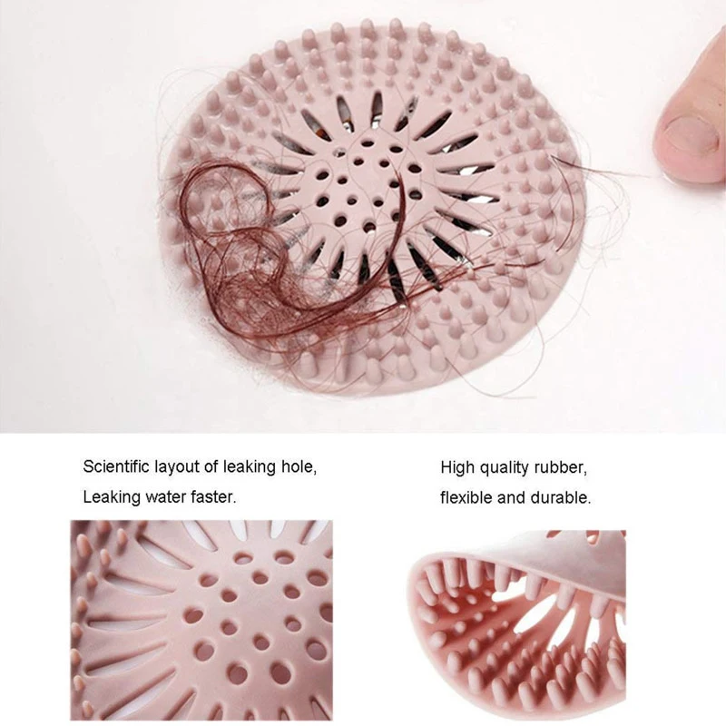 

Drain Hair Catcher Hair Stopper Shower Drain Covers Easy to Install and Clean for Bathroom Bathtub and Kitchen HG99