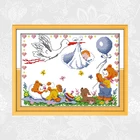 Картины Joy Sunday с изображением ангела в ближайшее время, печать на холсте 14CT 11CT, китайские наборы для вышивки крестиком, наборы для вышивки
