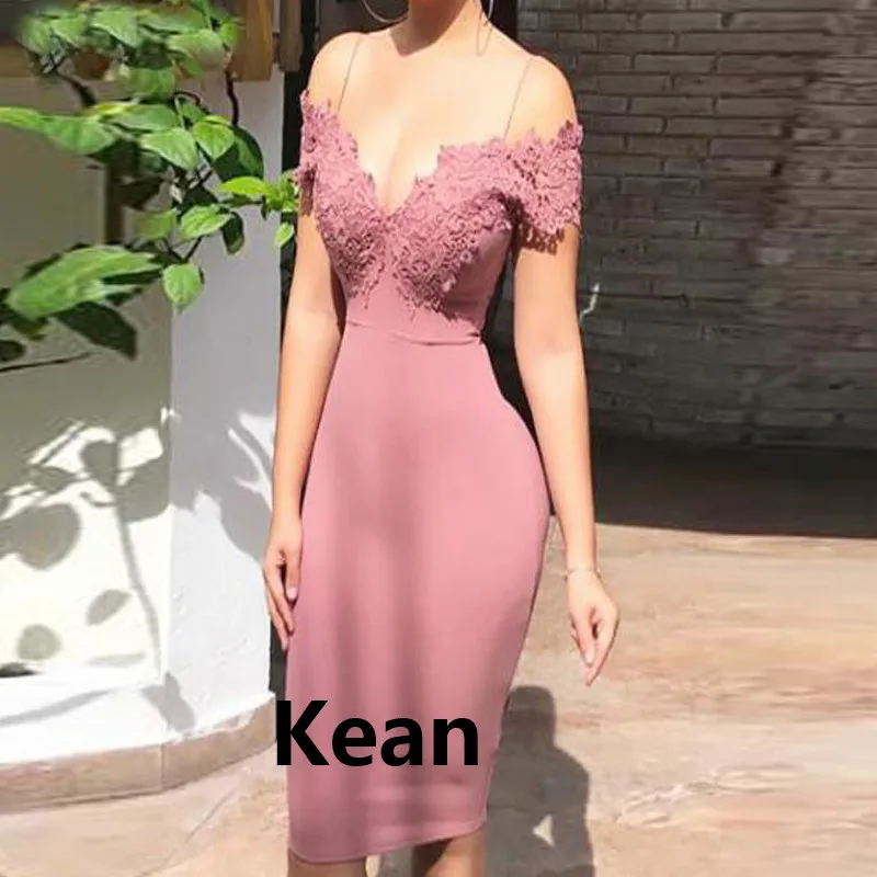 Темно-розовое короткое вечернее платье с юбкой-годе простое для выпускного