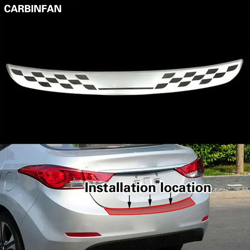 Защитная накладка на задний бампер из нержавеющей стали для Hyundai Elantra / avante (MD) 2012