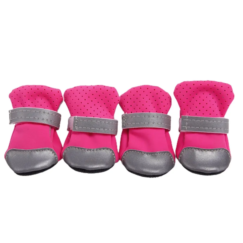 

Pet Shoes for Dogs Elastic Reflective Dog Shoe Super Light PU Rubber Wearable Shoes BreathAable Comfortable Puppy Shoes